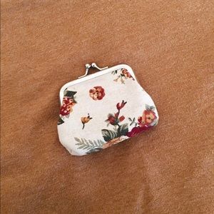 Floral clutch coin purse